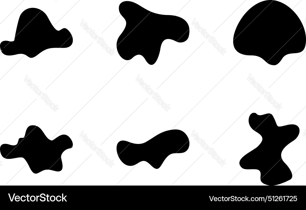 Abstract blobs liquid and fluid shape pictogram Abstract blobs liquid and fluid shape pictogram Vector Image