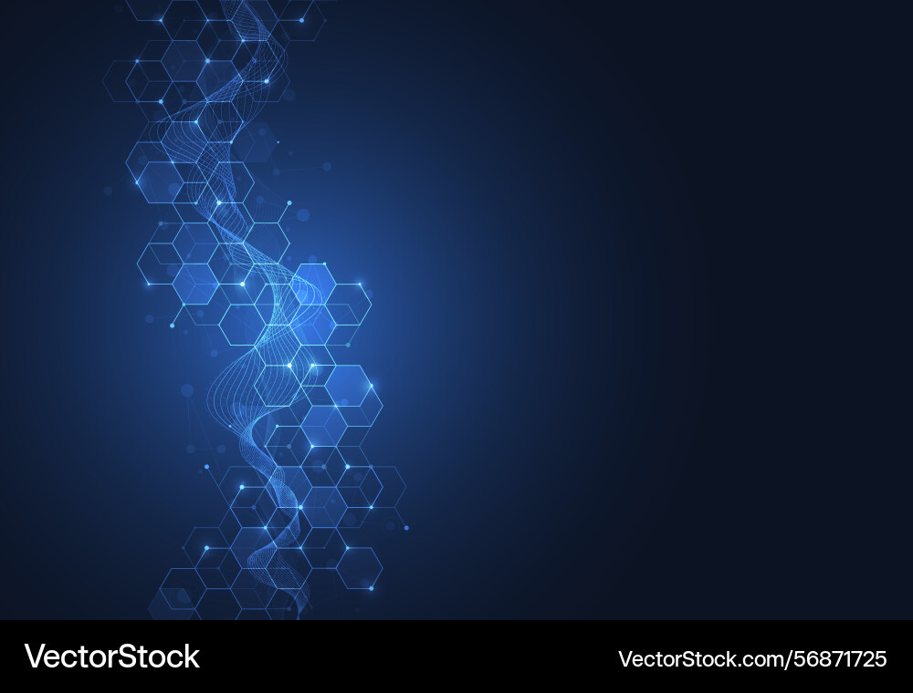 Abstract science template background technology vector image