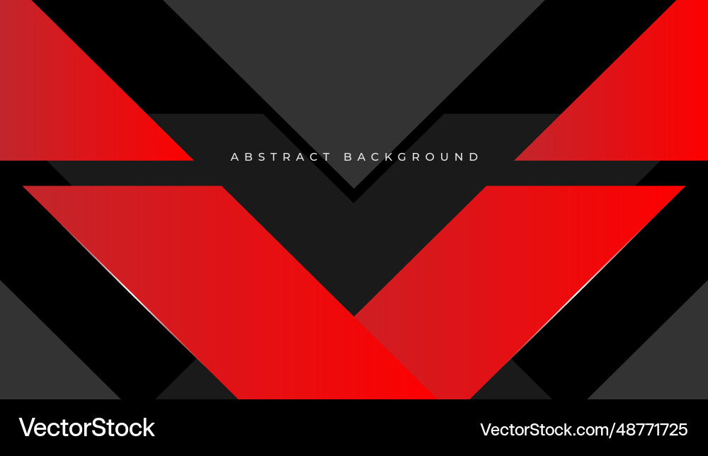 Dynamic Abstract Red and Black Background vector image