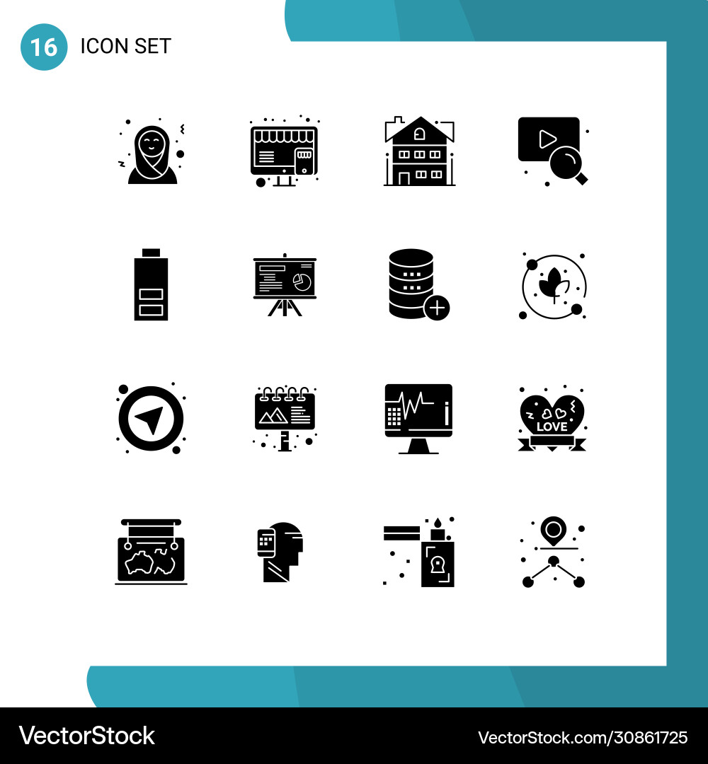 Stock-Symbol-Pack 16 Linienzeichen und Symbole Stock-Symbol-Pack 16 Linienzeichen und Symbole vektorbild