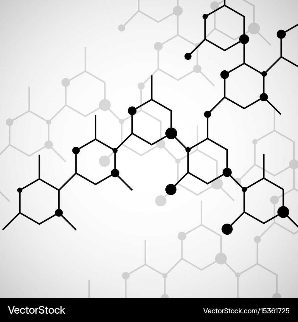 Structure molecule of dna abstract background vector image