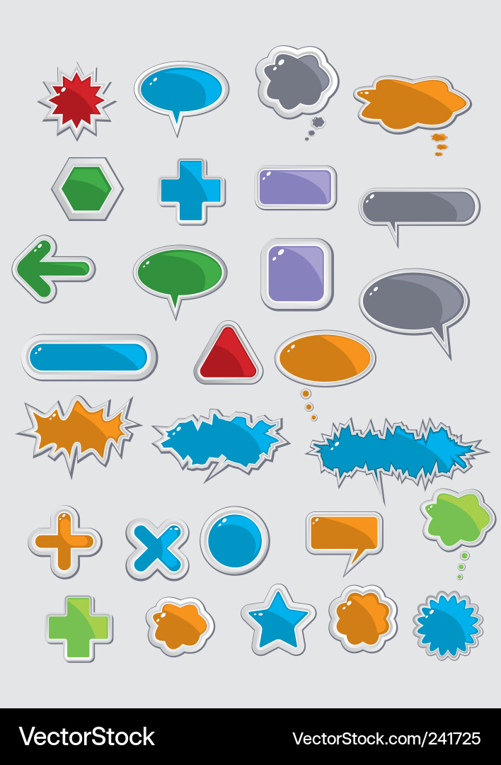 Web elements vector image