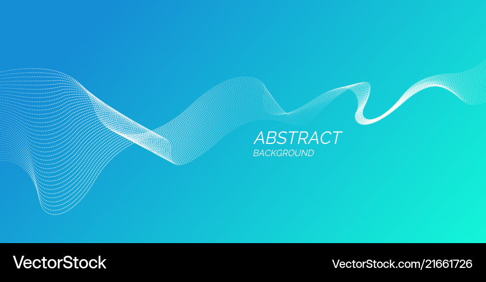 Abstract background with a dynamic waves vector image