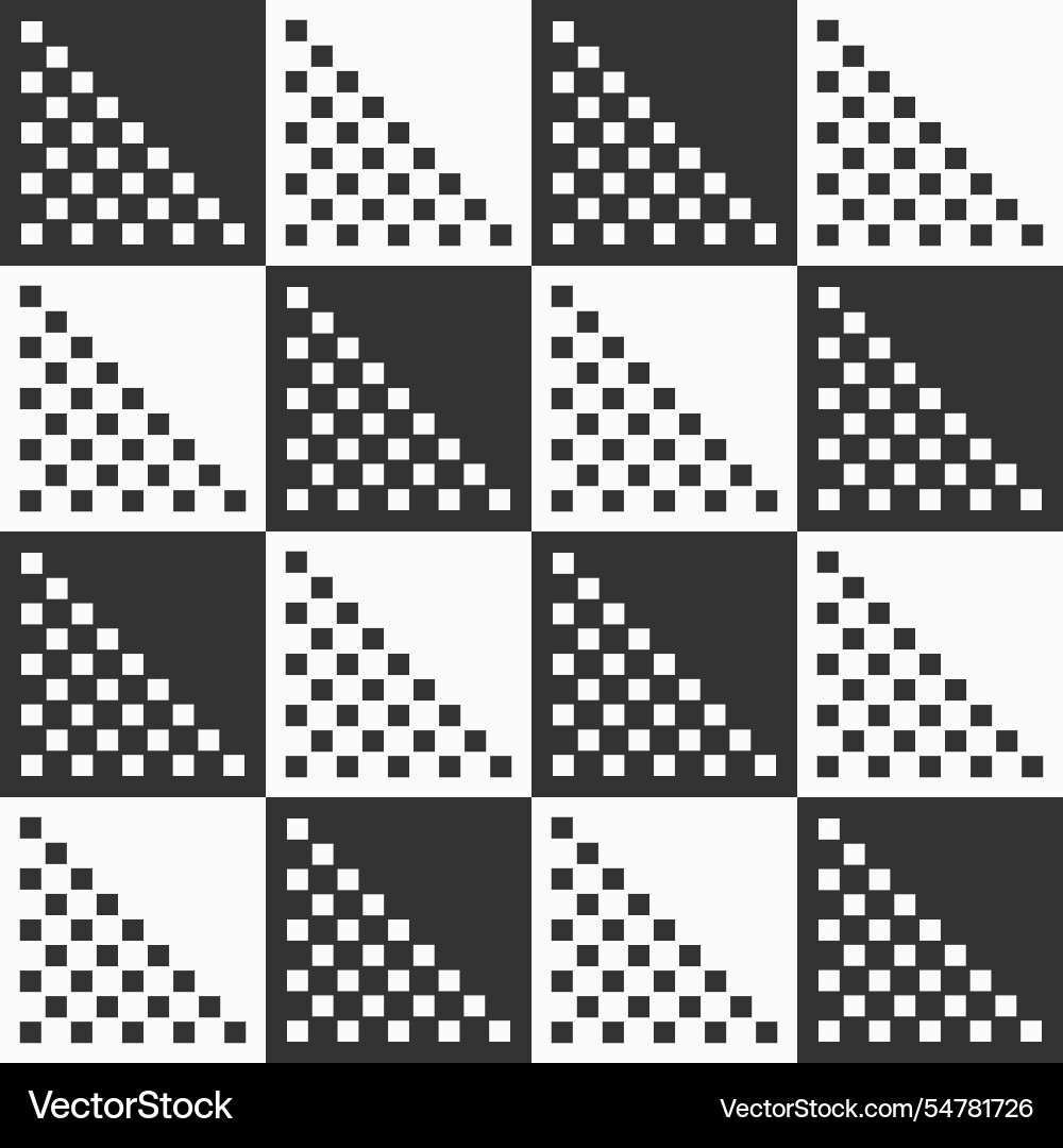 Abstract geometric seamless pattern checkered Abstract geometric seamless pattern checkered vector image