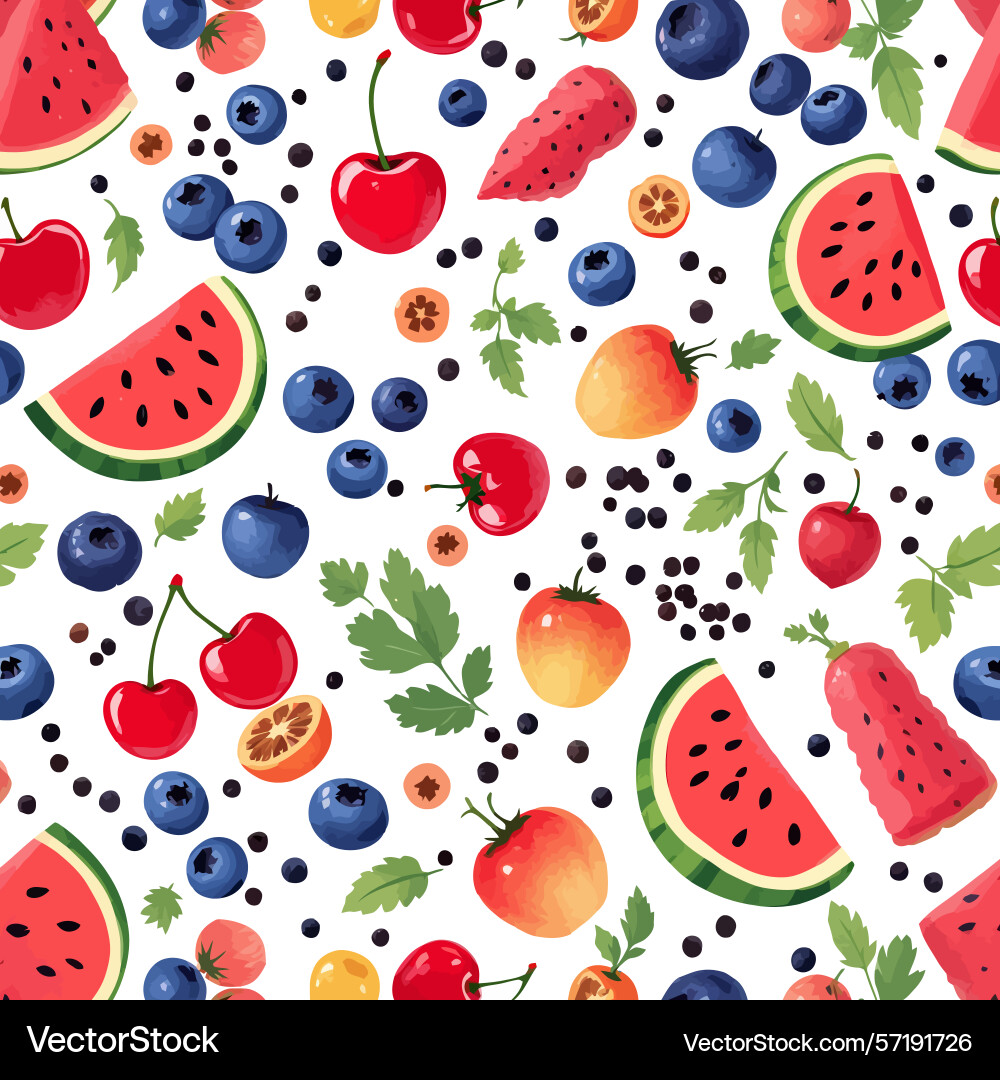 Ai-generated seamless pattern with appetizing Ai-generated seamless pattern with appetizing vector image
