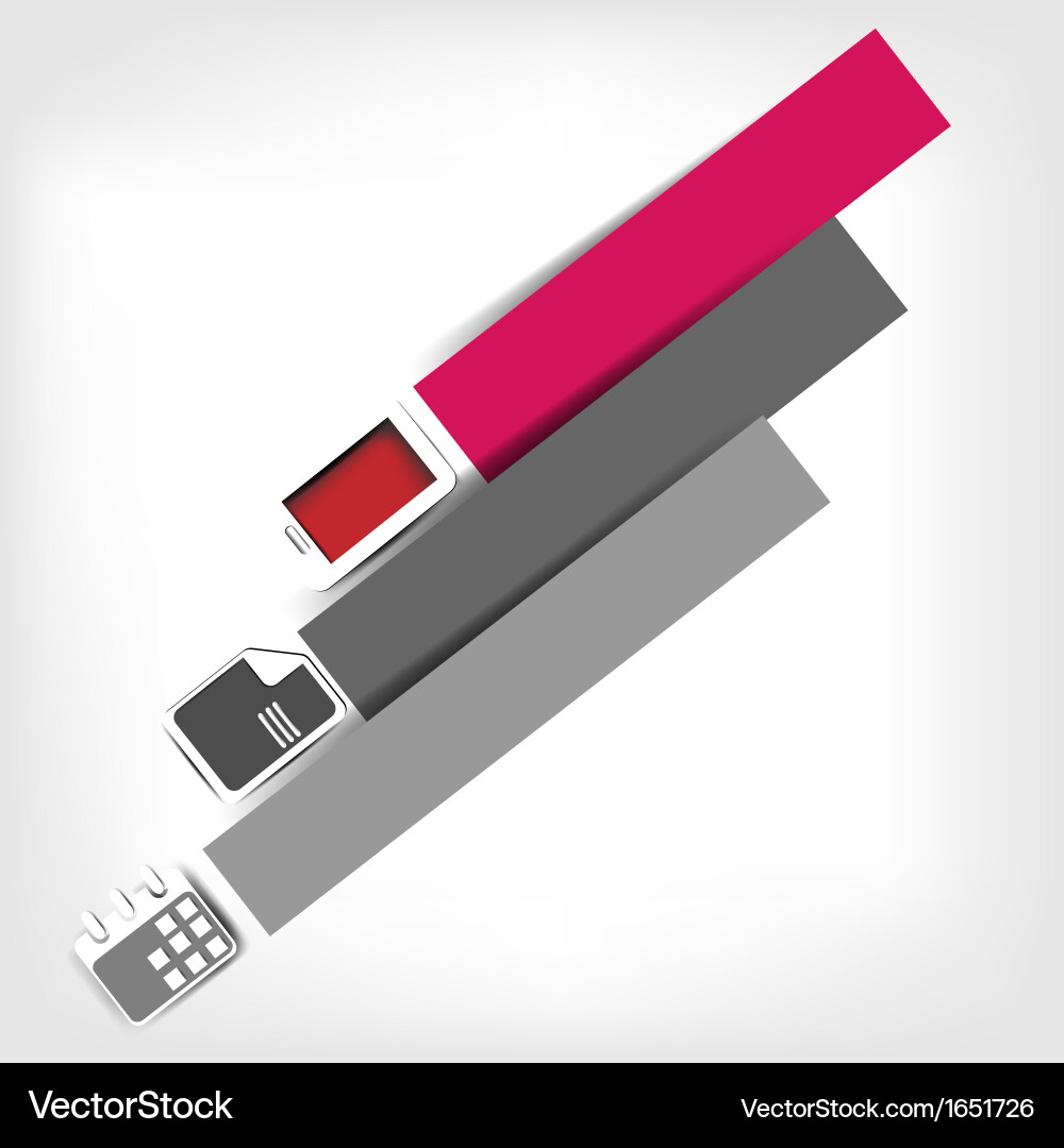 Blank for text with infographic elements and web Vector Image