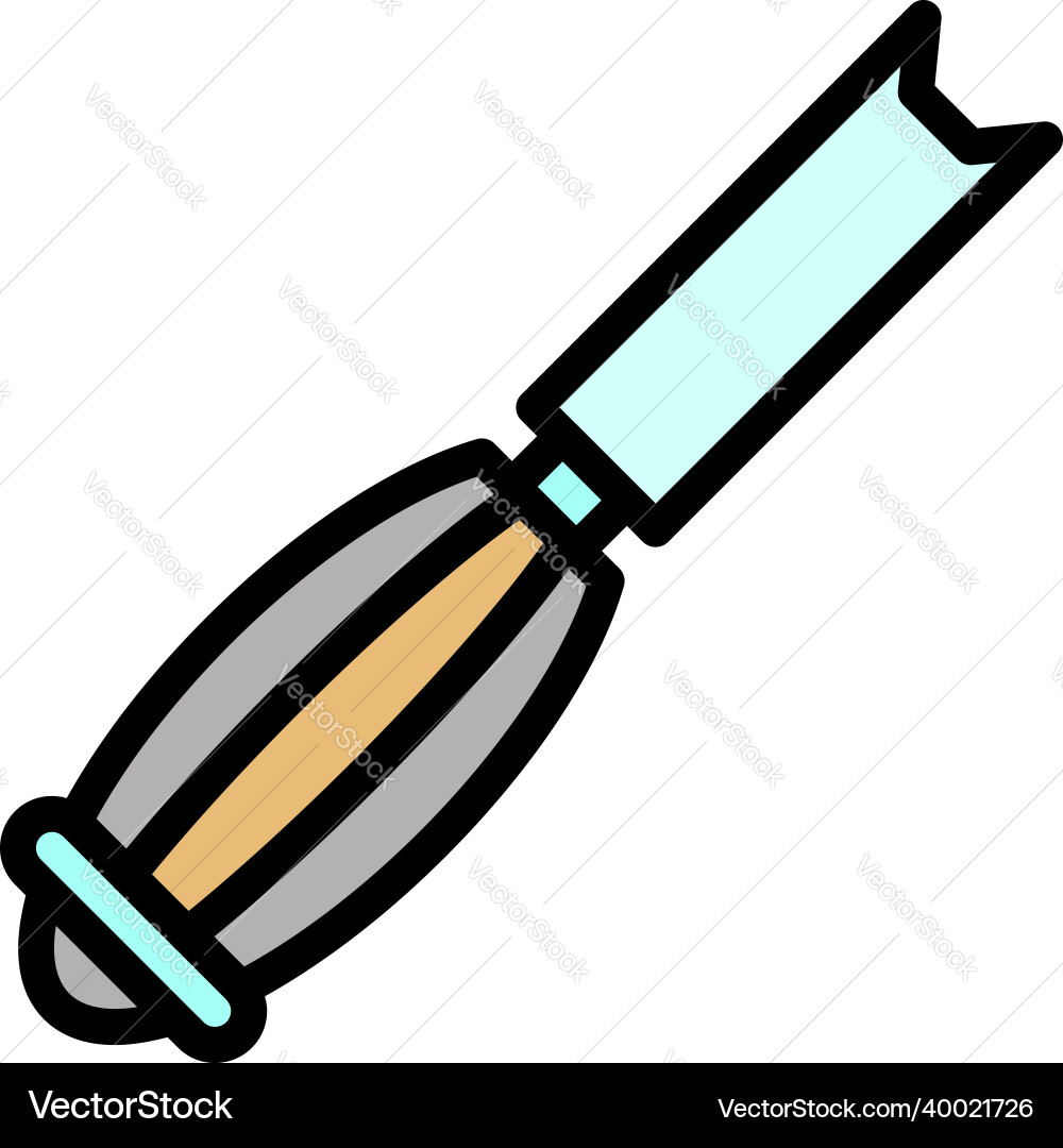 Chisel tool icon color outline Vector Image