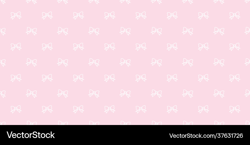 Cute bow seamless repeat pattern background Cute bow seamless repeat pattern background vector image