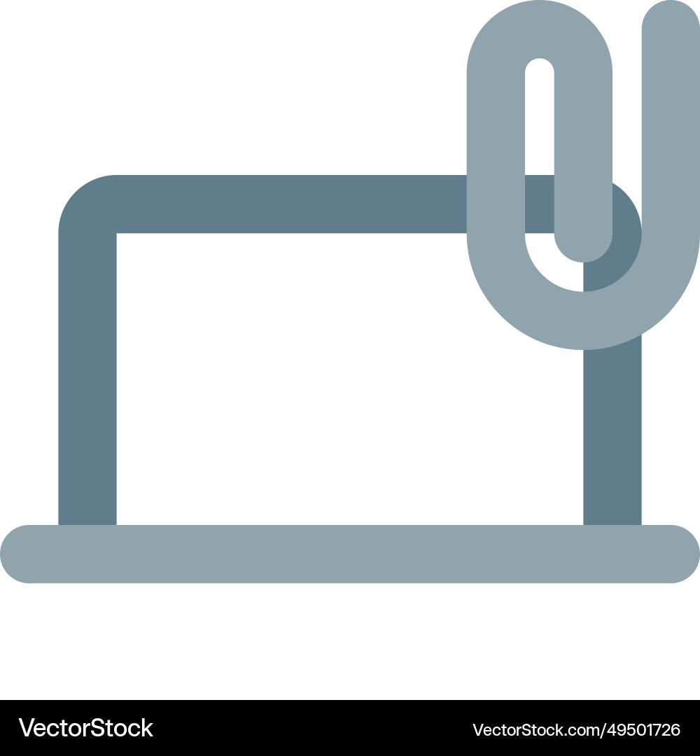 Digitally managing or attaching files on device vector image
