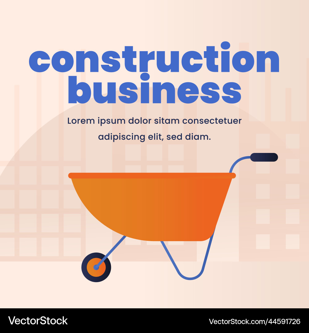 Gradient construction posts Vector Image