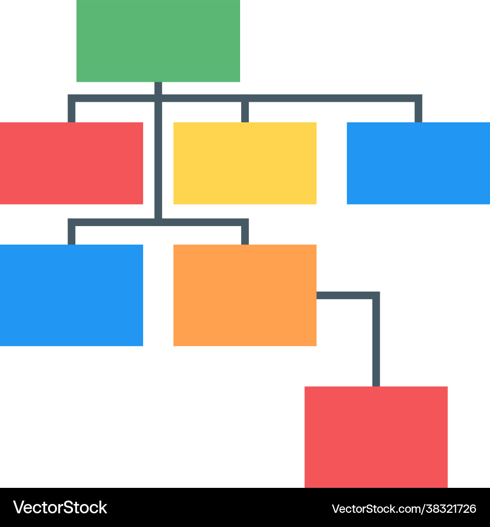Hierarchy structure Vector Image