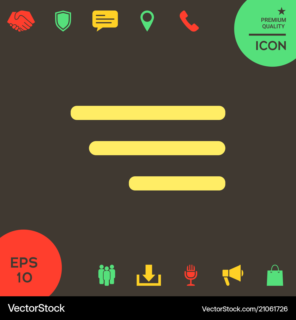 Modern menu icon for mobile apps and websites Modern menu icon for mobile apps and websites vector image