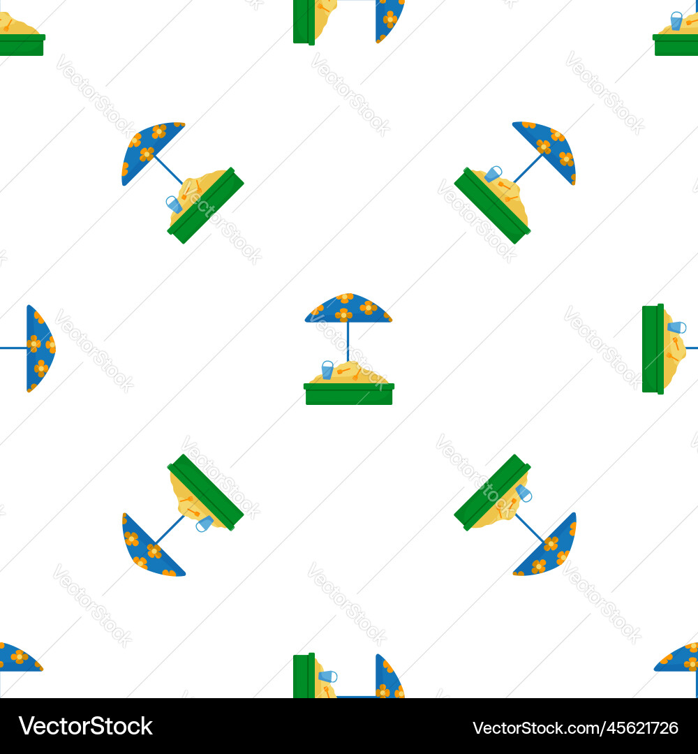 Sand box pattern seamless Sand box pattern seamless vector image