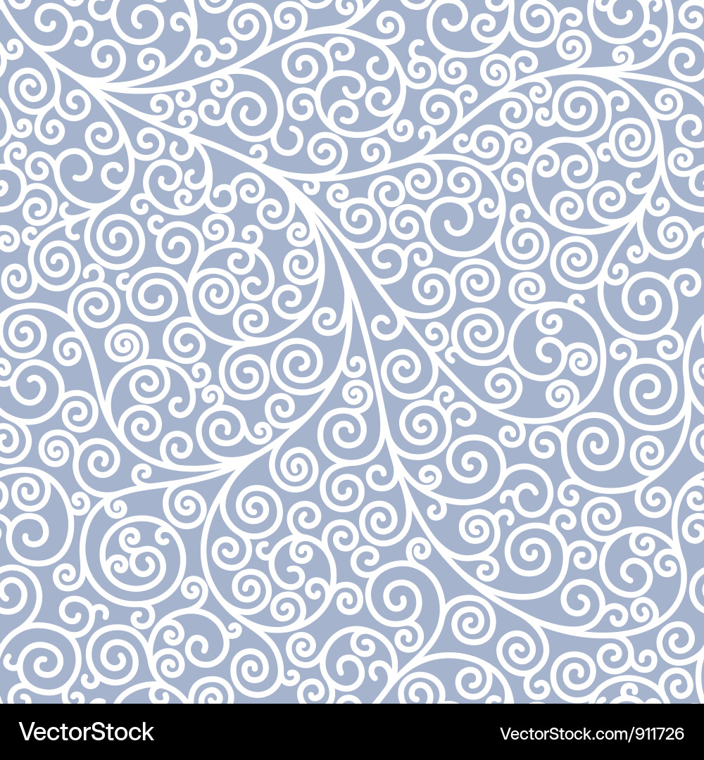 Seamless background with curls Vector Image
