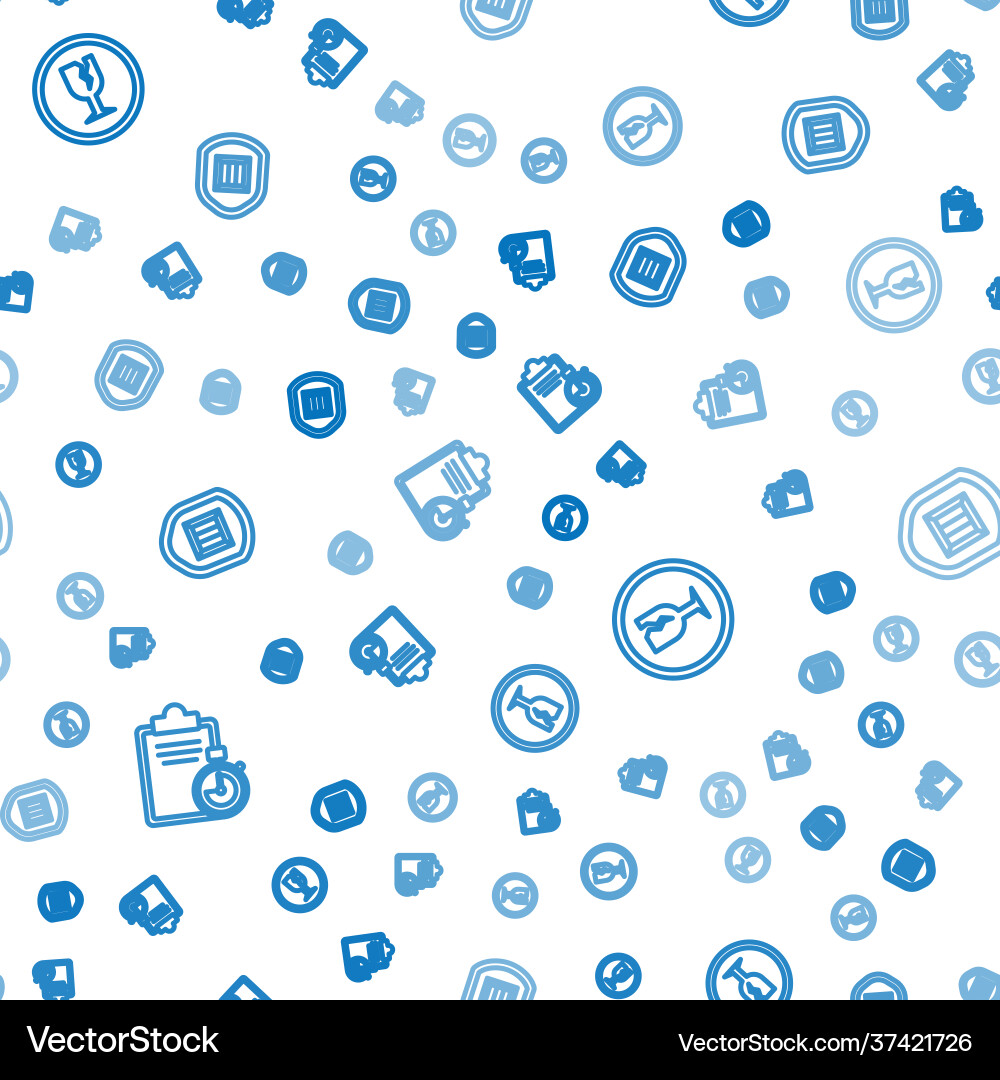 Set line verification delivery list clipboard Set line verification delivery list clipboard vector image