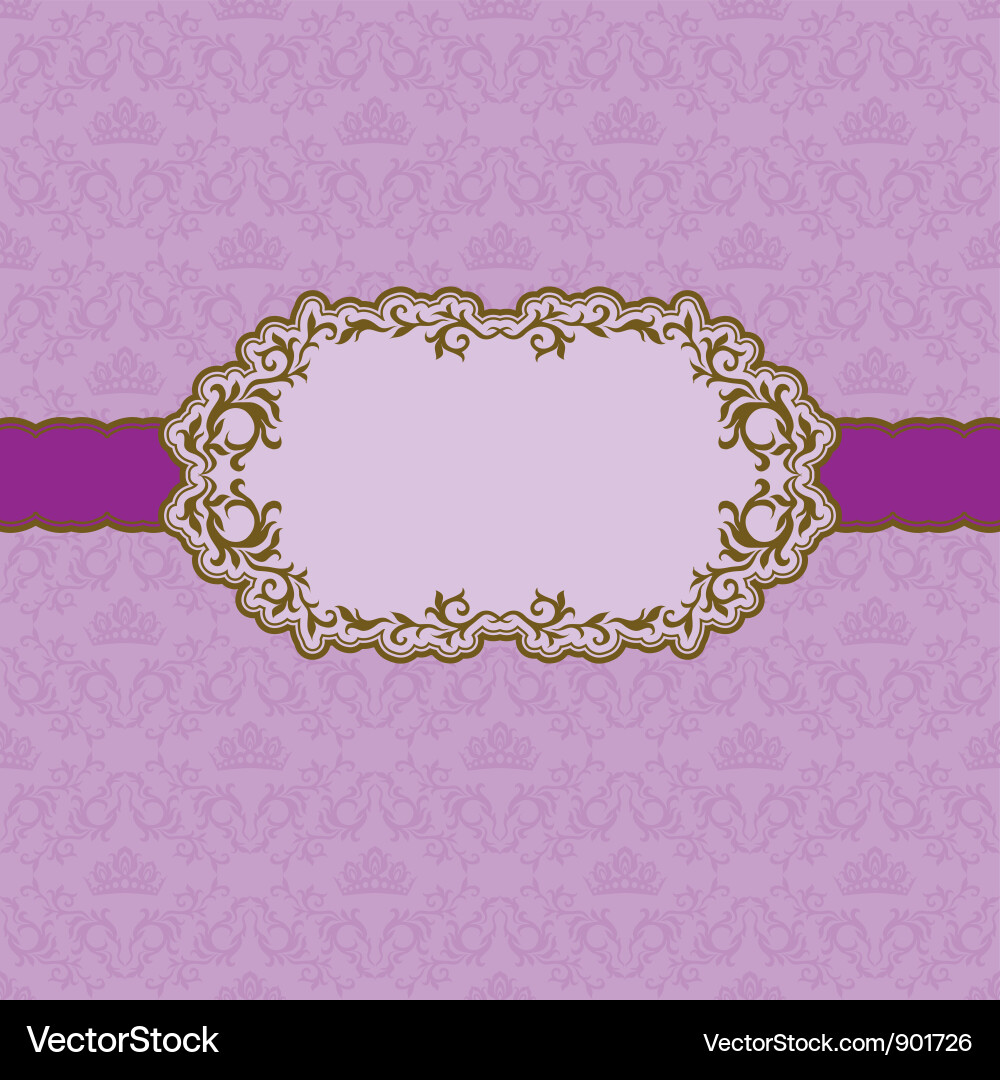 Template frame design for greeting card Vector Image