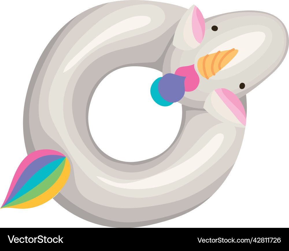 Unicorn float Vector Image