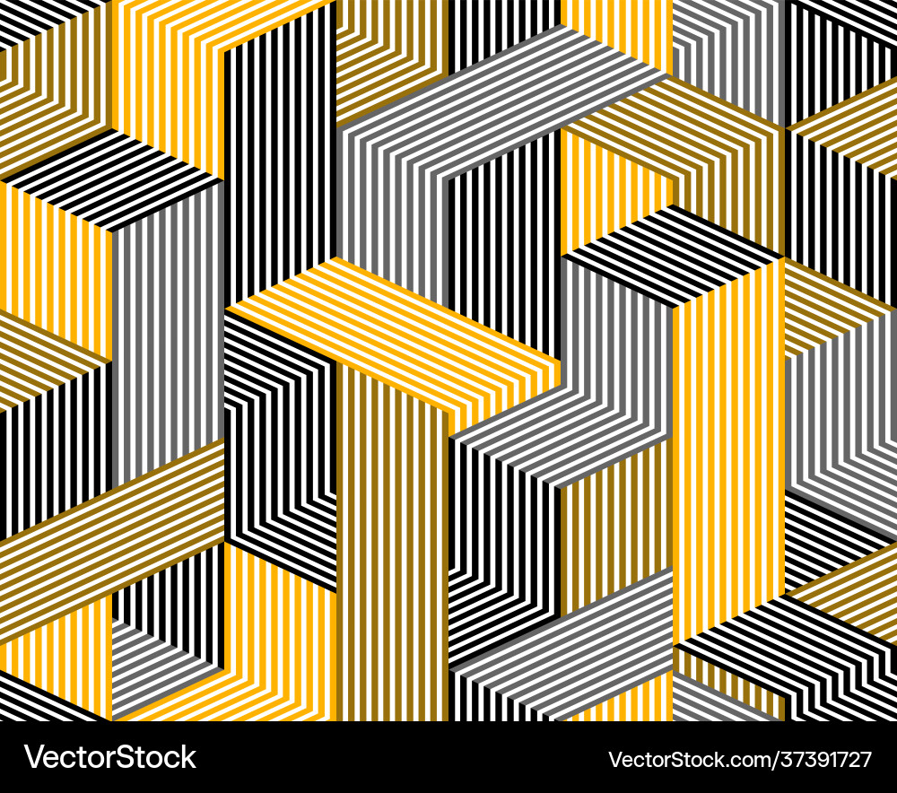 3d dimensional lined cubes seamless pattern 3d dimensional lined cubes seamless pattern vector image