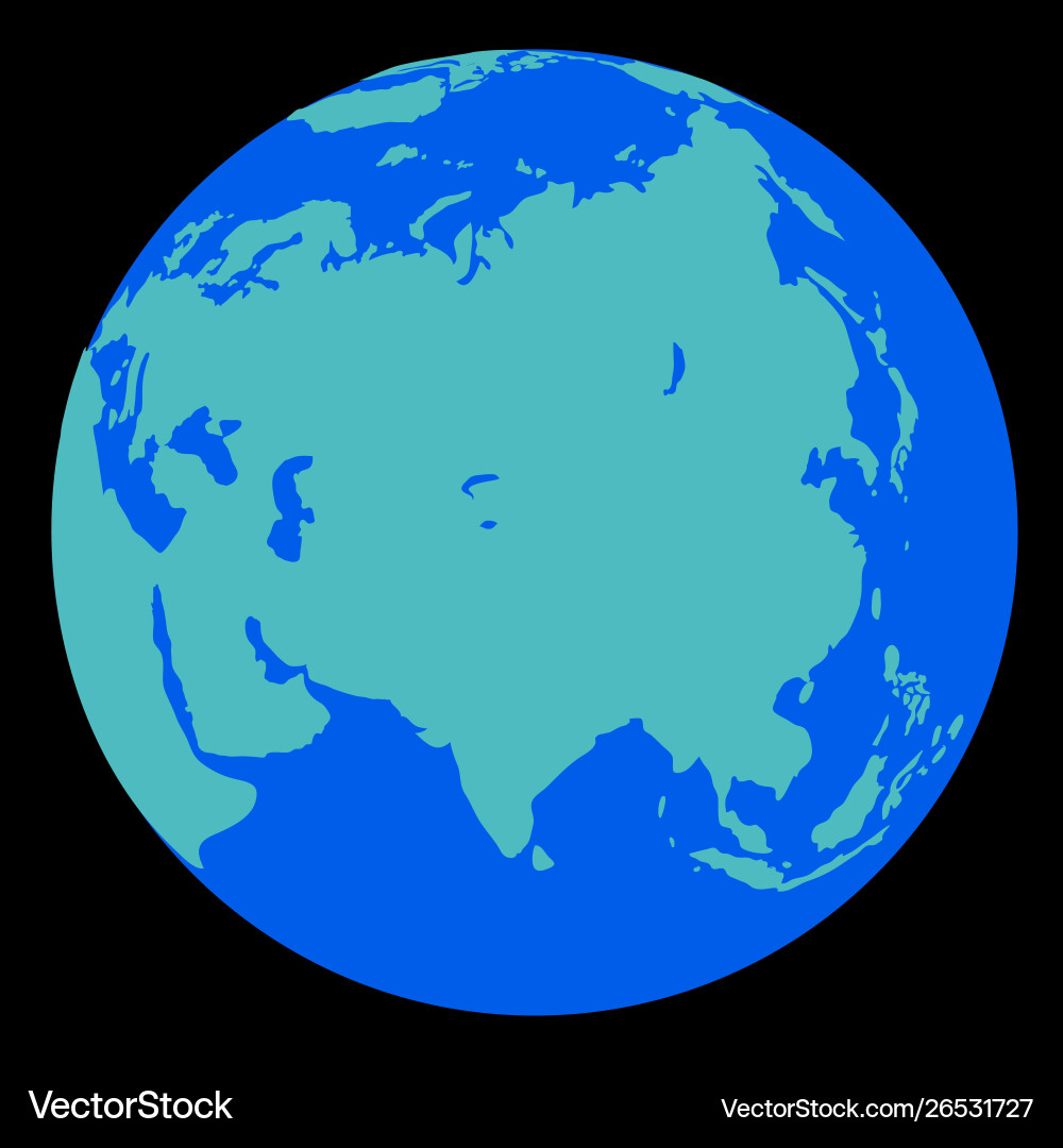 A simple schematic image globe Vector Image