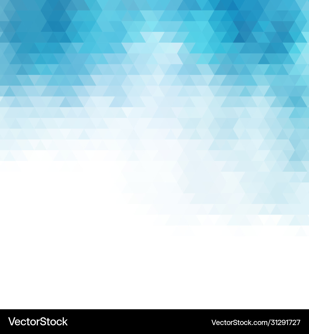 Abstract background made up blue triangular vector image