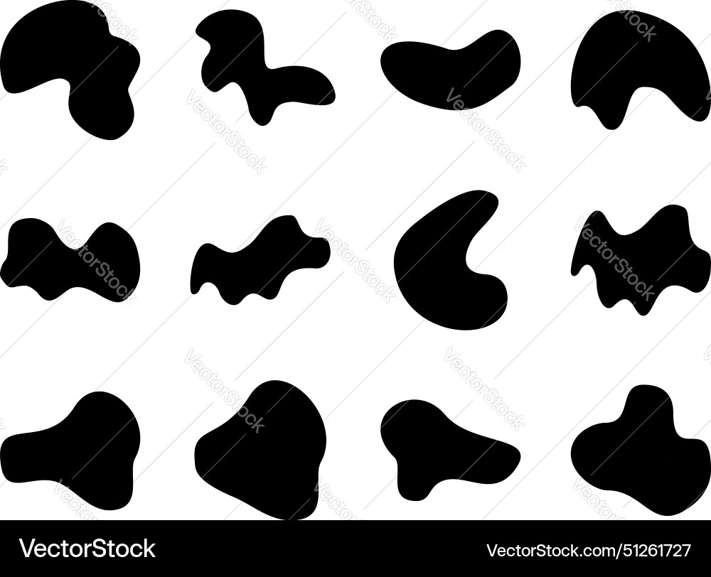Abstract blobs liquid and fluid shape pictogram Abstract blobs liquid and fluid shape pictogram vector image