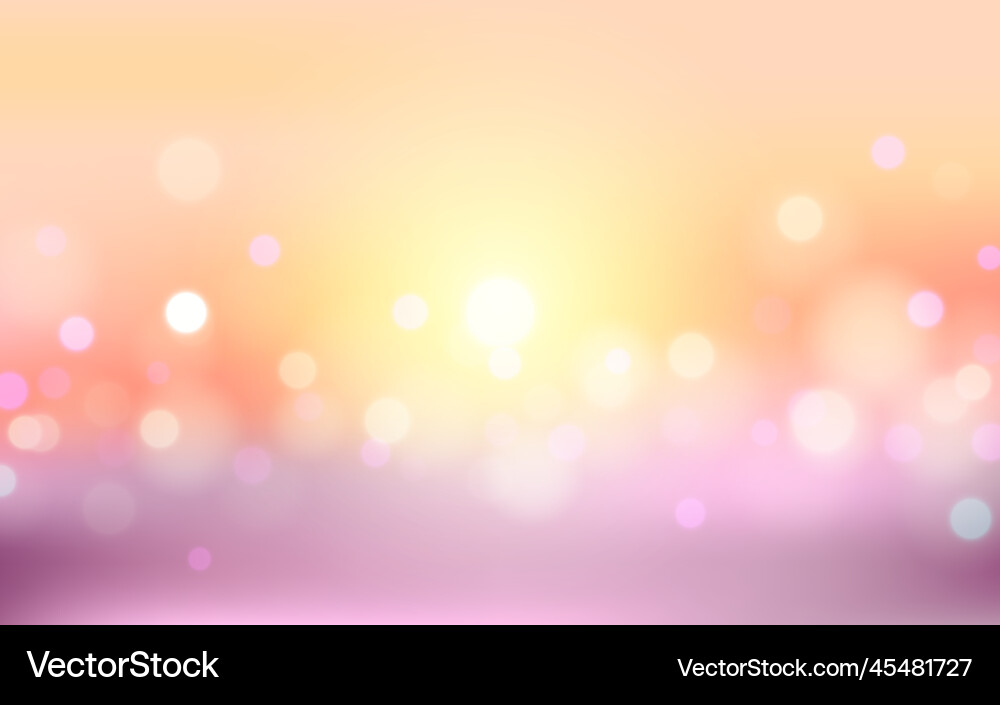 Abstract sunset soft light background with bokeh Abstract sunset soft light background with bokeh vector image