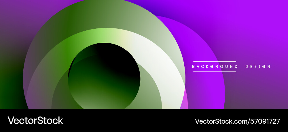Abstract vibrant design features overlapping Abstract vibrant design features overlapping Vector Image
