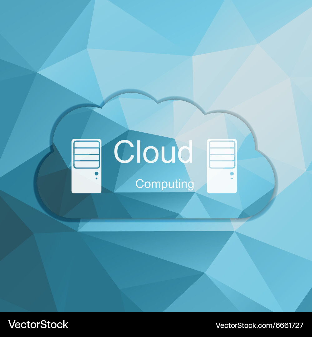 Cloud computing concept modern design template vector image