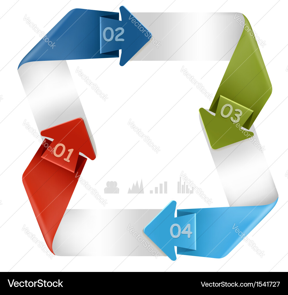 Info graphics banner with numbers modern design Vector Image