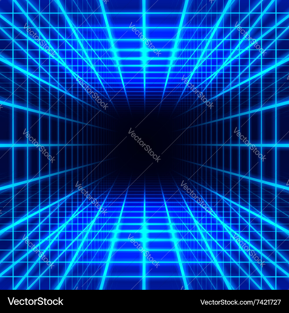 Quantum Grid Network Vector Image
