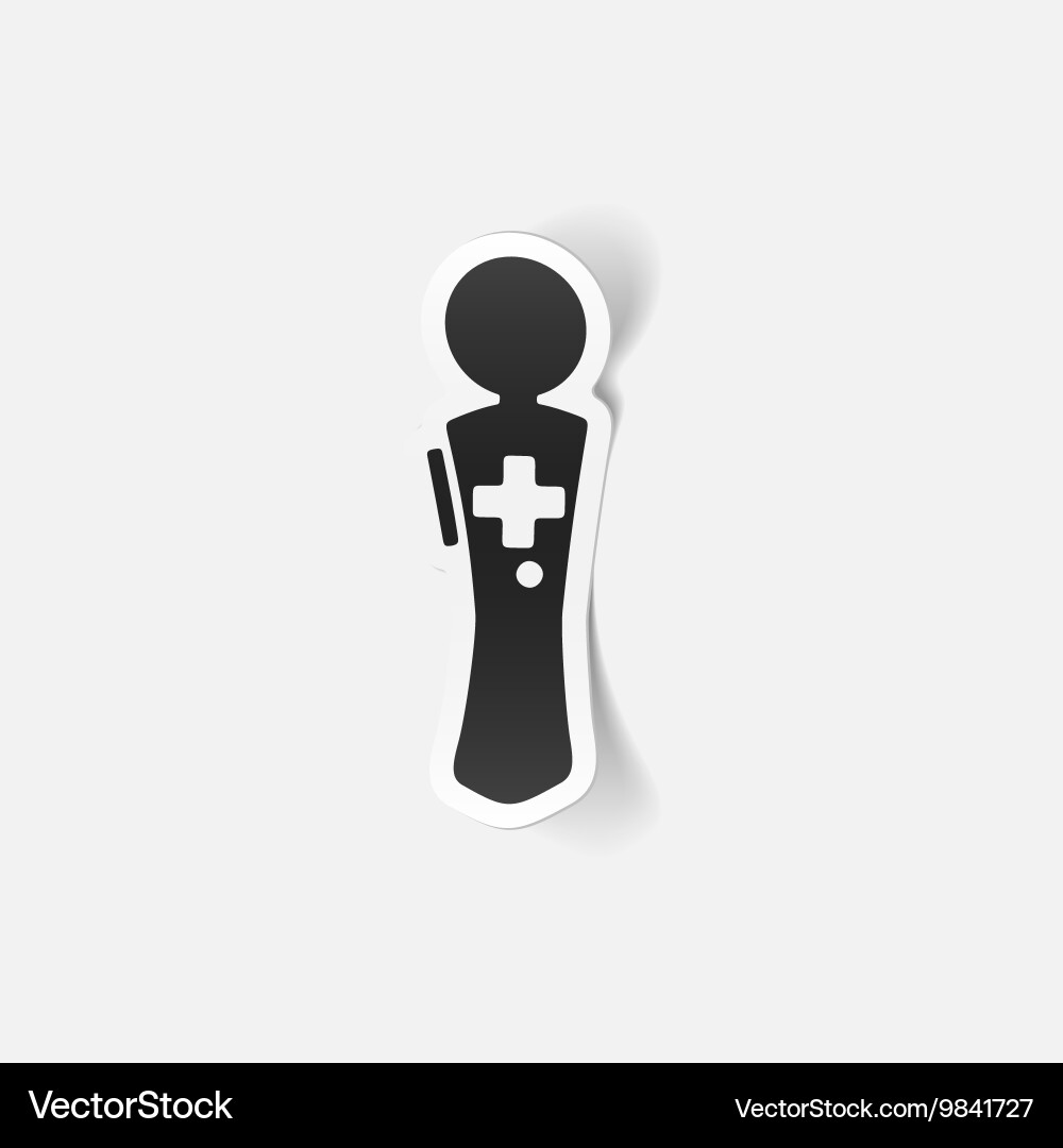 Realistic design element joystick vector image