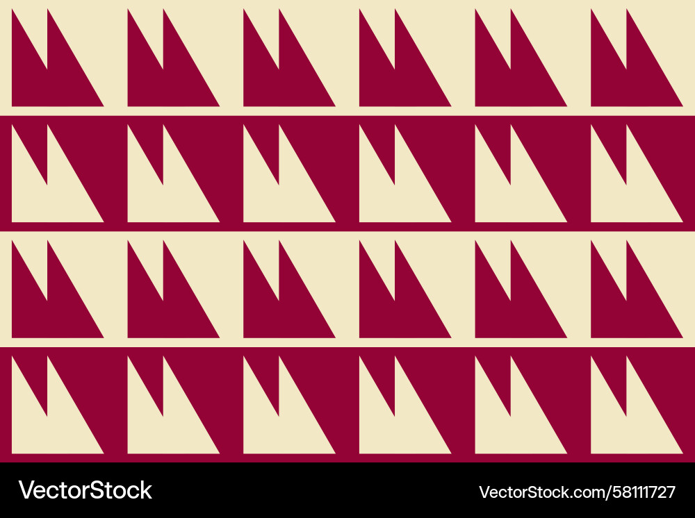 Red Triangular Pattern Background Vector Image