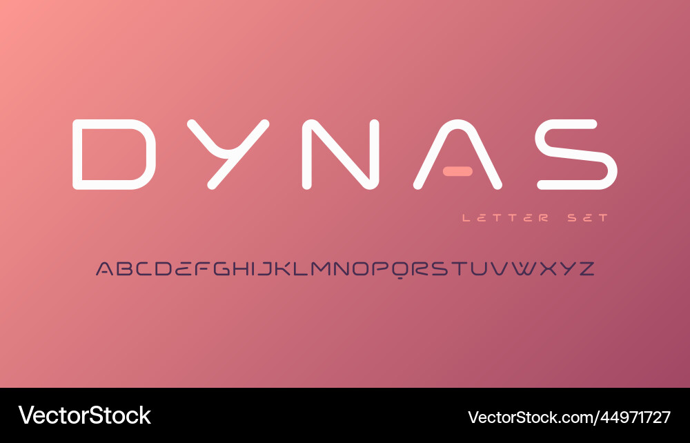Rounded sans serif font uppercase letter Rounded sans serif font uppercase letter Vector Image