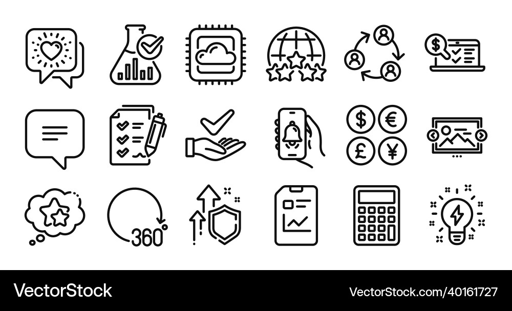 Text message teamwork and cloud computing line Text message teamwork and cloud computing line vector image