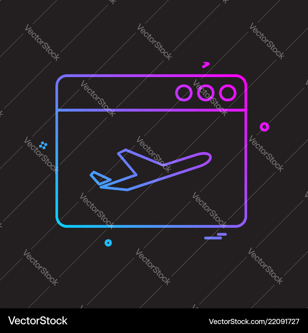 Web layout icon design Web layout icon design Vector Image