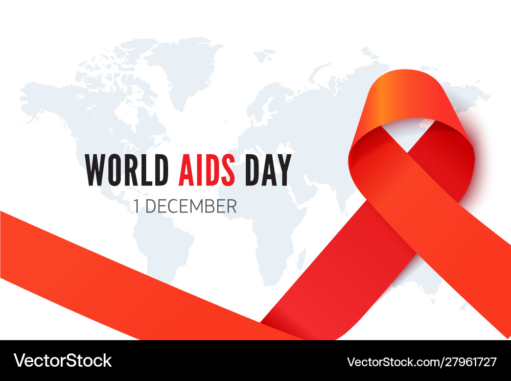World aids day december first banner template World aids day december first banner template vector image
