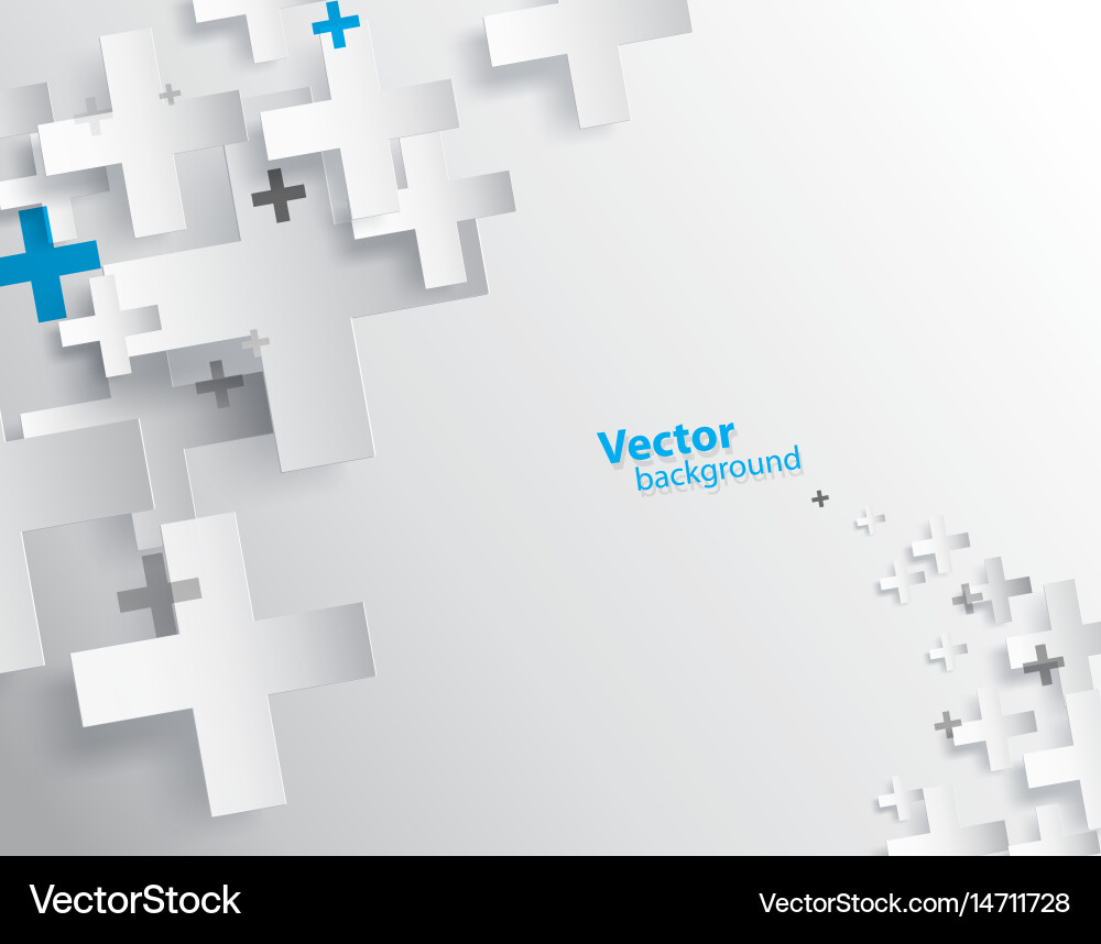 Abstract background created with plus sign vector image
