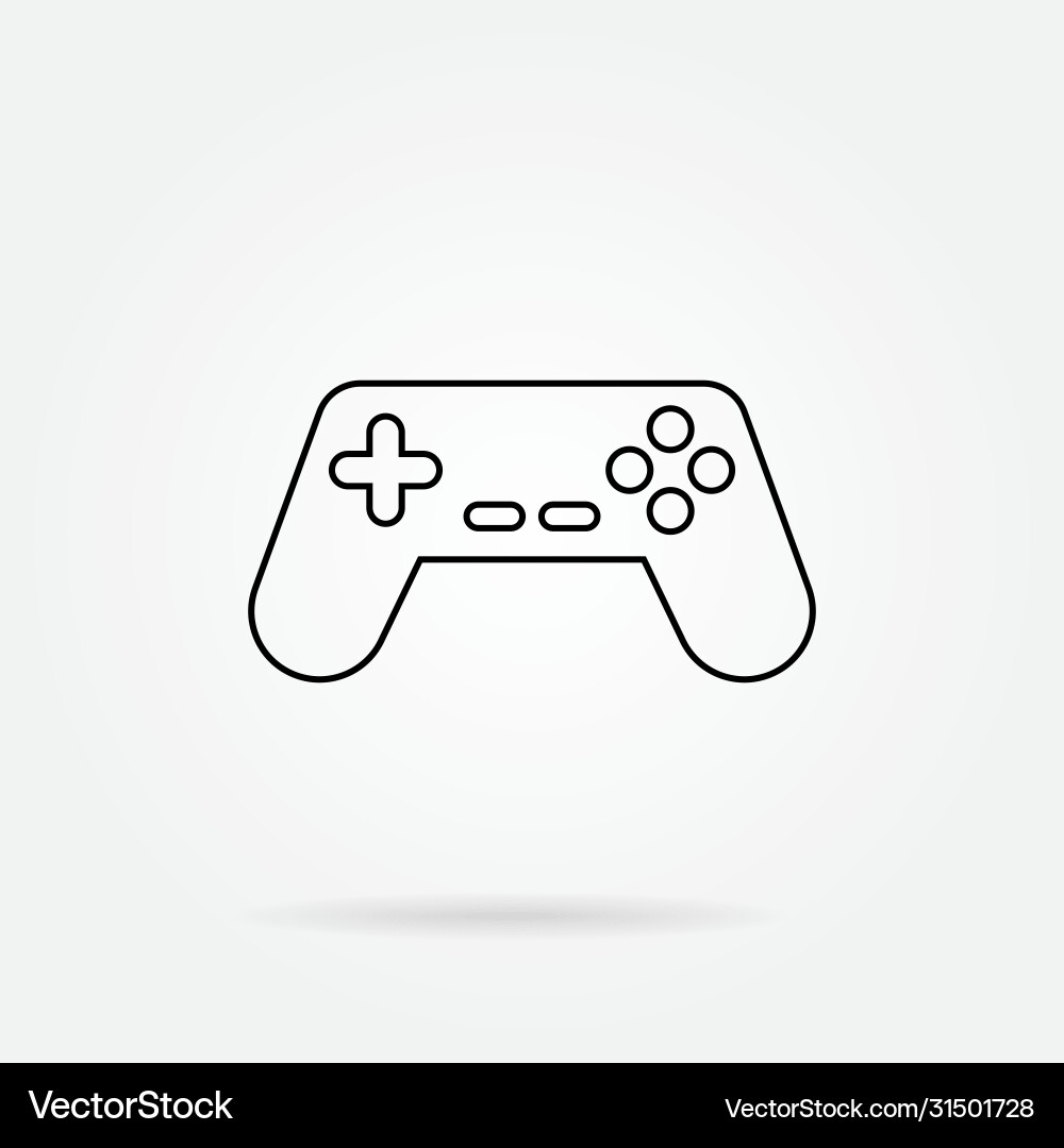 Gamepad Symbol Tastatur Controller Eingabegerät Gamepad Symbol Tastatur Controller Eingabegerät vektorbild
