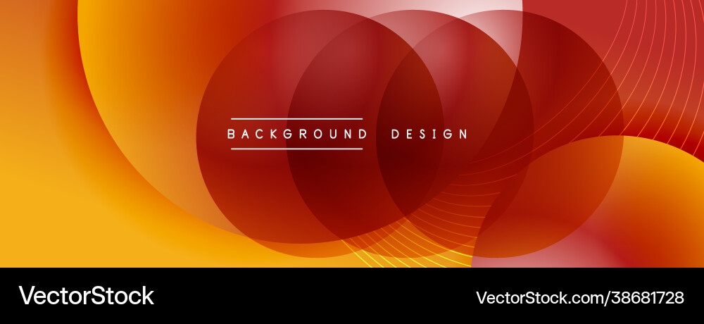 Gradient circles with shadows techno Gradient circles with shadows techno vector image