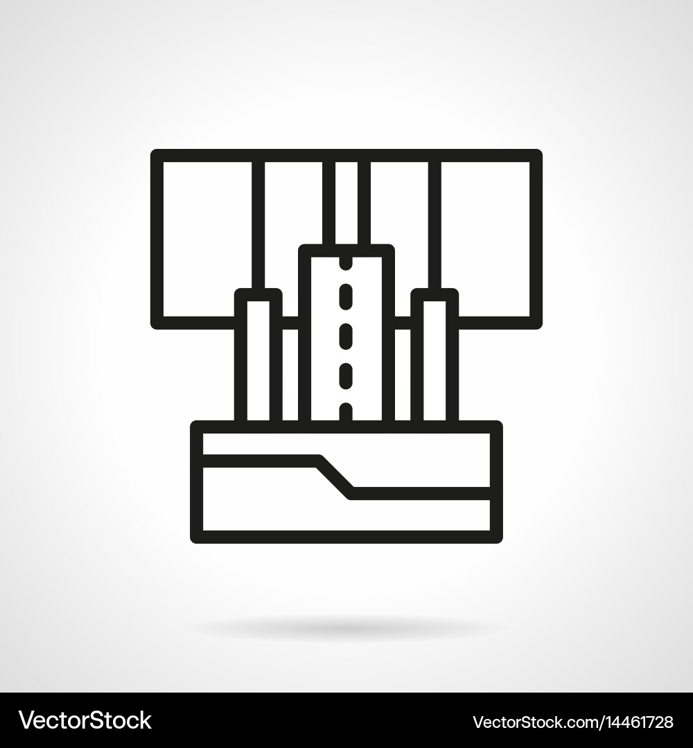 Microphone connectors simple line icon Vector Image