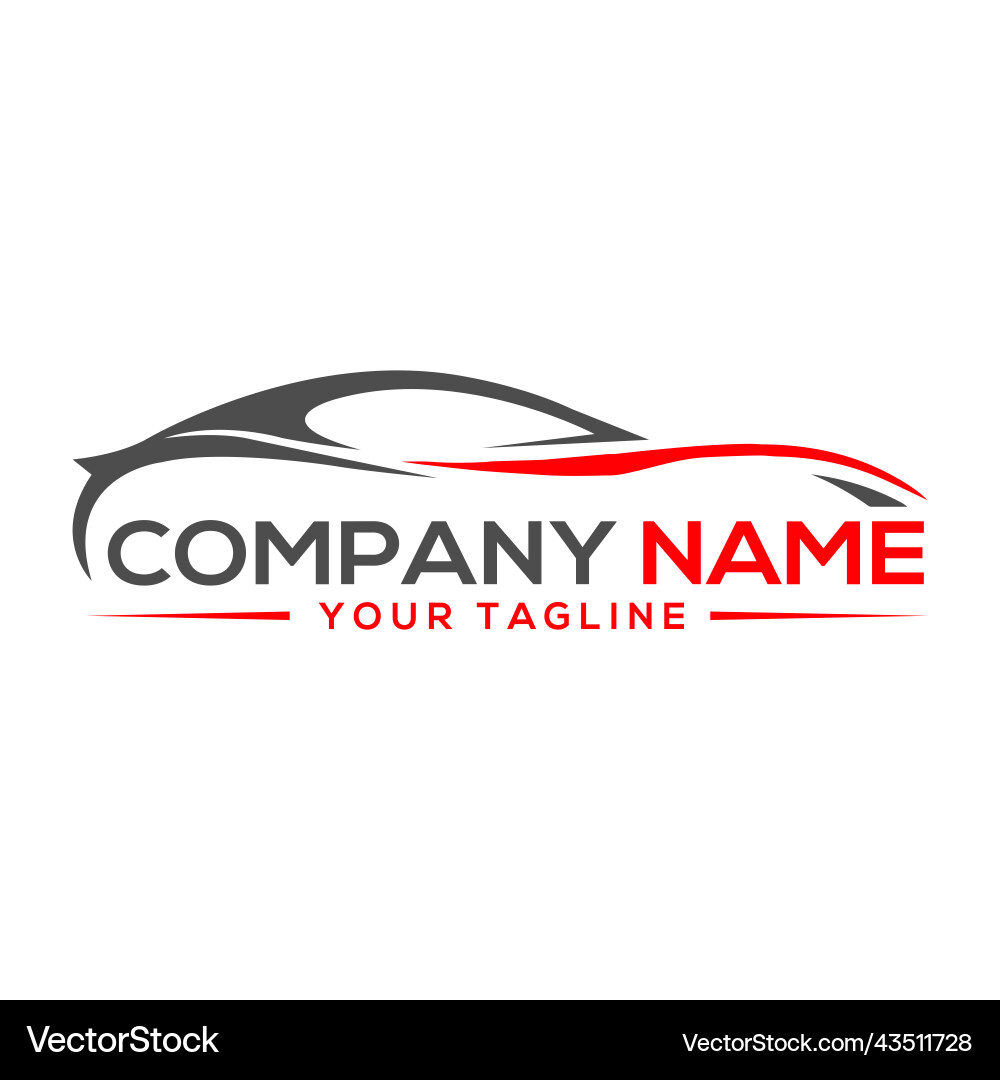 Modern Automotive Logo Concept Vector Image