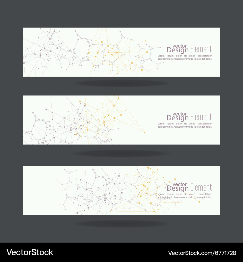 Virtual abstract background with particle vector image