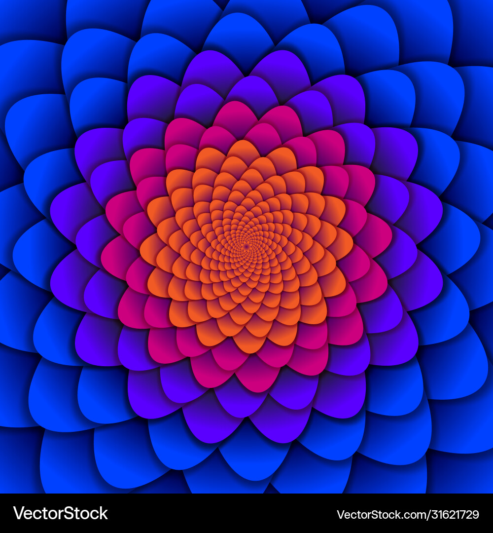 Abstract background spiral flower pattern in red Abstract background spiral flower pattern in red vector image