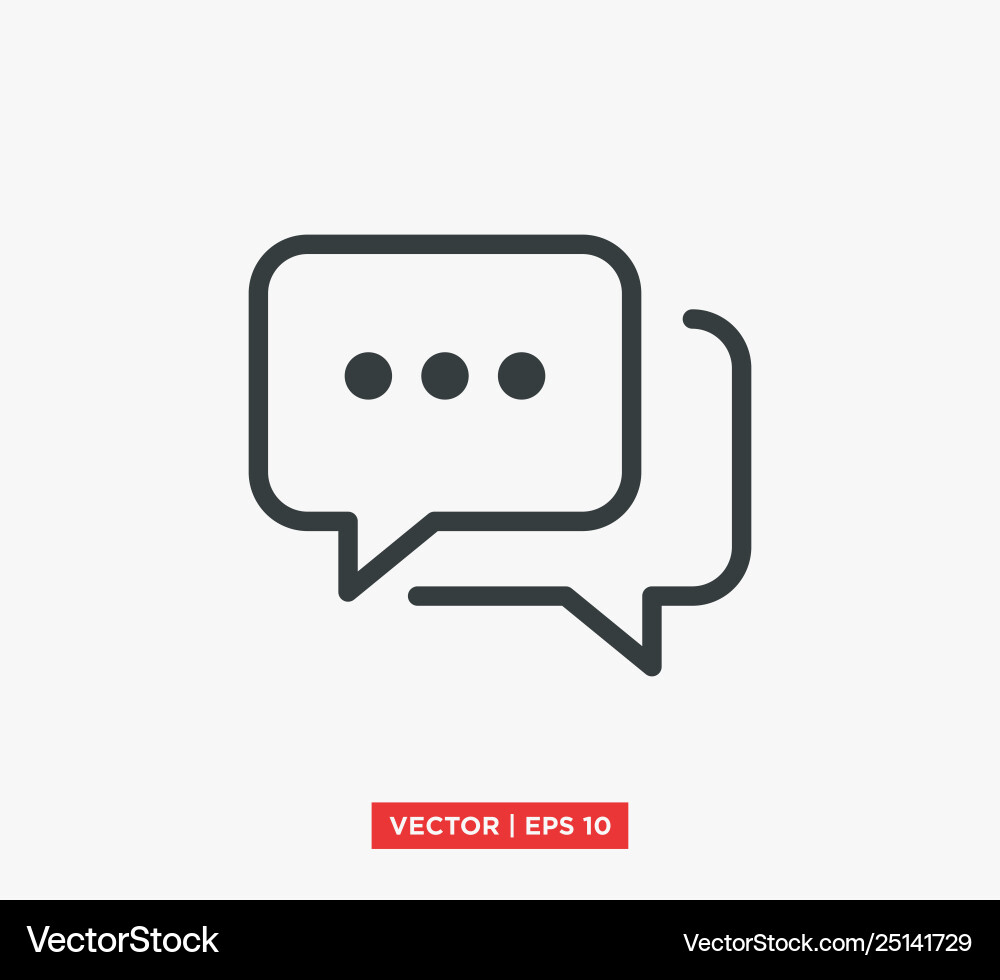 Bubble speech chat icon Bubble speech chat icon vector image