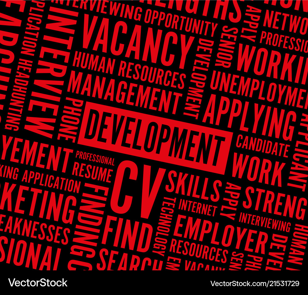 Development word background Development word background vector image