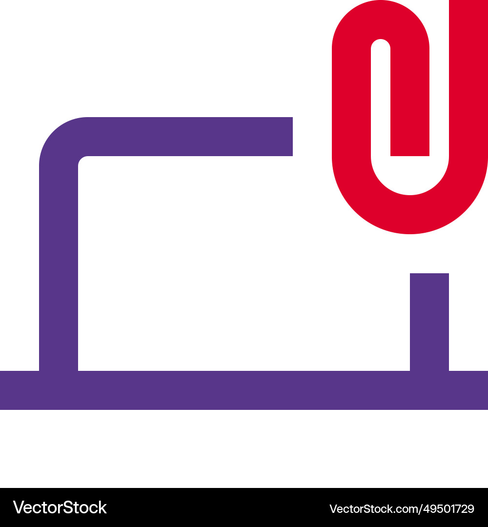 Digitally managing or attaching files on device vector image