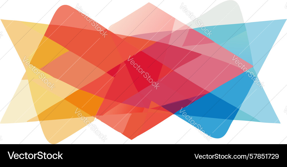 Dynamic abstract geometric overlapping squares vector image