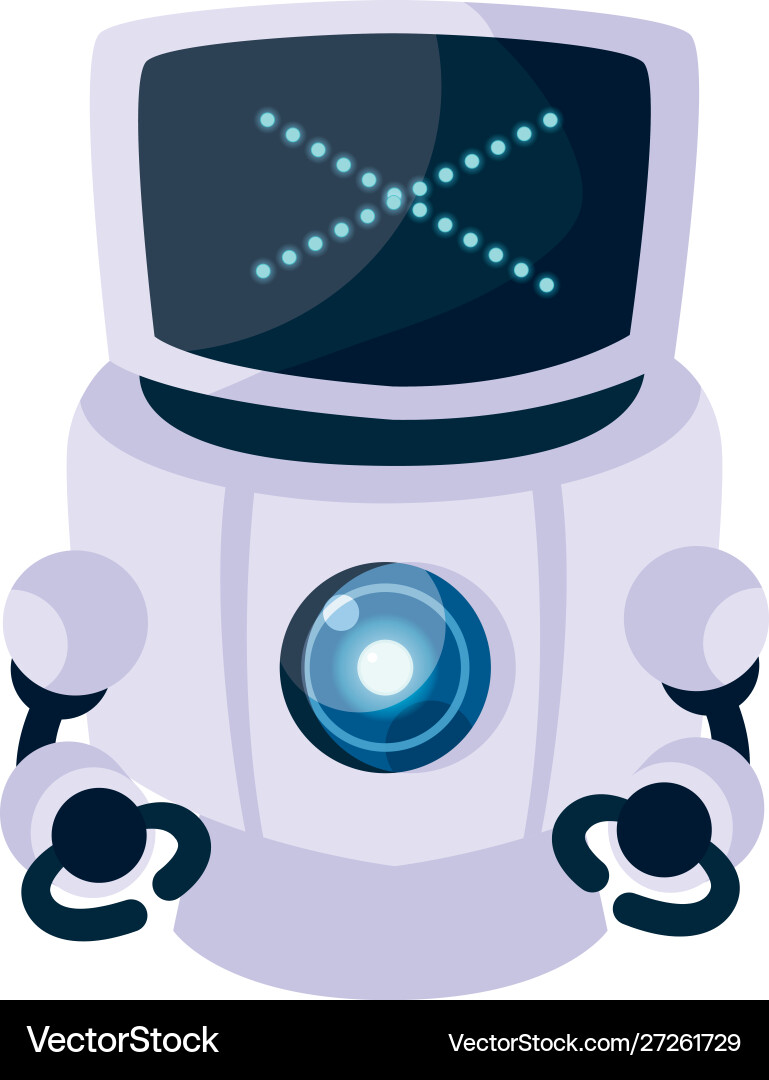 Isolated technology robot design Vector Image
