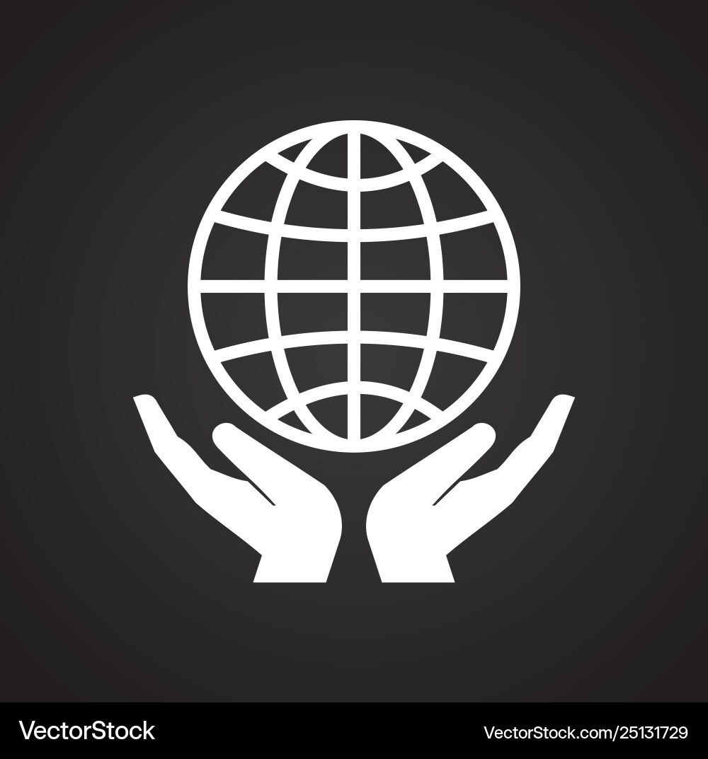 Peace icon on background for graphic and web Vector Image