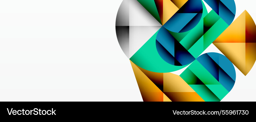 Abstract geometric artwork with overlapping Abstract geometric artwork with overlapping vector image